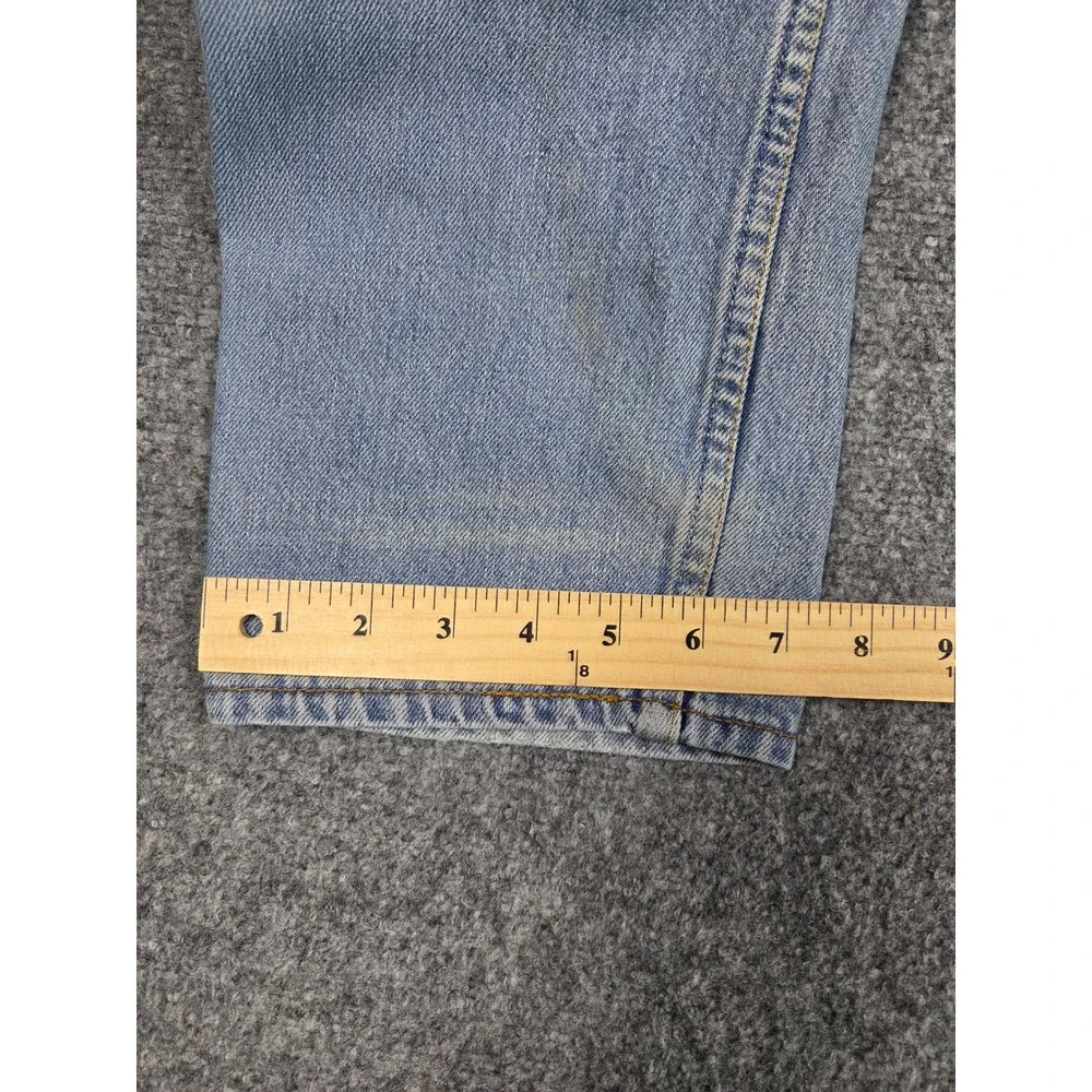 Vintage 90s Levis 501 Jeans Mens 28x34 Light Wash Blue Made In France Straight